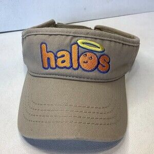 Halos Oranges Cap America Visor Hat Adjustable One Size Tan